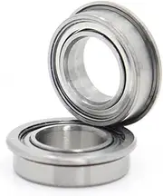 HAUAGEZWU MF148ZZ Flange Bearing 8x14x4 Mm ABEC-1 (10 PCS) Miniature Flanged MF148 Z ZZ Ball Bearings