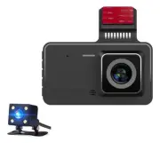 1 set New 4-inch Hd Front/rear Dual Lens Dash Cam/reverse Camera