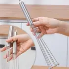Manual Egg Beater - Ball Whisk Wire Egg Beater | Steel Beat. O0M5