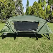 HI SUYI Tent Cot Folding Off The Ground Waterproof Camping Sleeping Bed with Rain Cover