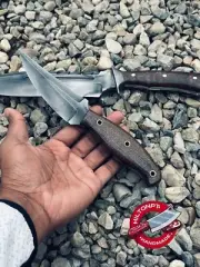 Fixed Blade Knife,D2 Blade,MicartaHandle EDC Knifes for Outdoor,Camping,Surviva