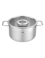 [Fissler] Stew Pot with Glass Lid 24cm 5.7L in Silver