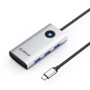 [PW11-6P-SV] Type-C 6-in-1 5Gbps Multifunction Docking Station - Silver