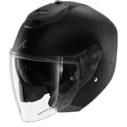 RS JET Blank Mat Black Mat KMA Jet Helmet