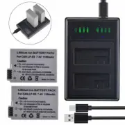 2X Battery+ Charger for Canon LP-E8 EOS 700D T2i T3i T4i T5i Kiss X4 X5 X6 X7i