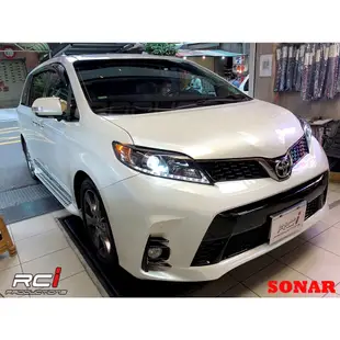 台灣 SONAR 製 TOYOTA SIENNA 11-14年 LED DRL 魚眼大燈組