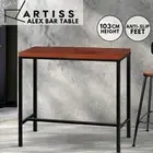 Artiss Bar Table Dining Cafe Kitchen High Wood Desk Pub Tavern Wooden Furniture
