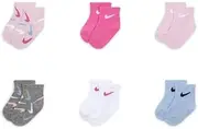 [Nike] SWOOSHFETTI 6PK ANKLE SOCKS Multicolour Socks