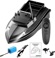 Oimzzr Fishing Bait Boat 500m Remote Control Bait Boat Dual Fish Finder 2KG Loading Support Automatic Cruise/Route Correction with Night Light Turn Signal for Fishing
