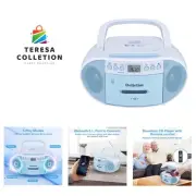 Portable CD Boombox Bluetooth with Cassette Player, AM/FM Radio, All in one P...