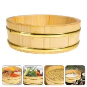 Sushi Rice Bowl Bucket Man Storage Container Round for Restaurant