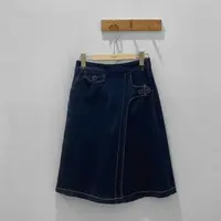在飛比找momo購物網優惠-【YUTZUYA 優姿雅】裙片造型A字牛仔褲裙