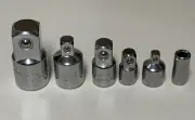 CRAFTSMAN 6 pc 1/4 3/8 1/2 ratchet wrench socket ADAPTER Set