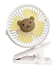 Outdoor Stroller Fan,Electric Clip On Fan for Sleeping - Built-in Energy-Saving Battery Ventilation Tool for Cribs, Bedsides, Car Seats, and Student Beds
