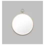 Antique Fob Mirror, Silver