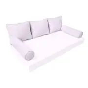 |SLIPCOVER ONLY| S3 Outdoor Bolster Backrest Pillow Covers Same Piped Full AD107
