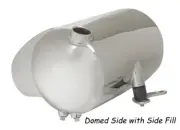 New Round Domed Side 3.5Qt Oil Tank/Battery Tray For Harley Davidson Custom