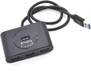 Gatuida connectors to USB hub 4 Ports hub USB hub Splitter Extender Round