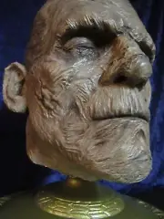 THE MUMMY BORIS KARLOFF 1:1 LIFESIZE BUST UNIVERSAL MONSTERS RESIN CAST W/ STAND