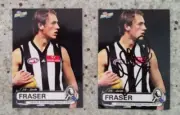 AFL SELECT HEROES 2001- COLLINGWOOD JOSH FRASER 2 CARDS 1 SIGNED LIKE NEW / MINT