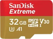 SanDisk 32GB Extreme MicroSDHC Micro SD SDHC 4K UHD Memory Card with Adapter