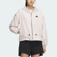 在飛比找PChome24h購物優惠-【ADIDAS】TECH WV JKT 休閒外套 女 粉色-