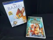 Disney DVD Bundle Sealed Bambi & The Fox And The Hound 2