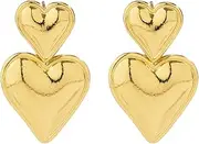 [FALERII] Metal Shell Sea Wind Niche Earrings - Vintage everything with Cool Wind striped earrings