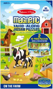 Melissa & Doug - Magnetic Take Along Jigsaw Puzzles - On the Farm