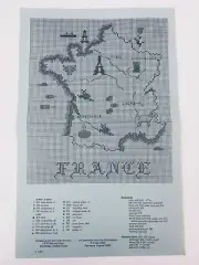 Sue Hillis Designs Map of FRANCE Counted Cross Stitch Pattern Chart Design
