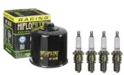 Oil Filter & Spark Plugs (HF138RC) for Suzuki GSF1200(S) T-K6 Bandit 96-06