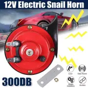 300DB 12V Waterproof Red Electric Snail Horn for Truck Motorcycle Boat