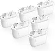 Replacement Water Filter for Brita Maxtra/Mava,Maxtra+,Mavea,Marella jug Pitcher 2.4L 3.5L Replacement Cartridge Refill,reducing impurities,Chlorine and Metals,6 Pack