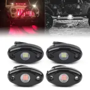 For Jeep Wrangler 4x LED White+Red Rock Light Truck Trail Rig Lamp Car