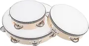 HONITANO Boys and Girls Tambourine Hand Drum Handheld Percussion Instruments for Music Education and Dance