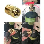 Camping Outdoor Gas Tank Inflatable Joint Stove Propane E9P1 Adapter Refill L1U4
