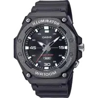 在飛比找momo購物網優惠-【CASIO 卡西歐】學生錶 運動風大三針手錶-黑(MW-6