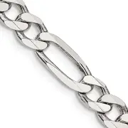 22 Inch Sterling Silver 6.75mm Figaro Chain