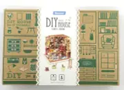 Robotime DG102 Sam’s Study DIY Miniature House Set 9" x 7.25" x 7.5"