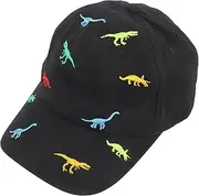[JOINPAYA] Cute Boys and Girls Baseball Cap Girls Outdoor Peaked Hat in Cotton Fashion Sunshade Protection Hat for Toddlers Black