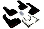 Rally Armor Mud Flaps Guards for 18-20 Subaru Crosstrek (Black w/Red Logo)