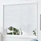 Light Filtering Curtain Bathroom Self-adhesive Pleated Curtains Half Blackout