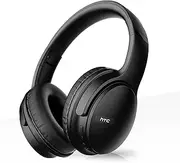 HTC Wireless Bluetooth Headphones with Active Noise Cancellation Bluetooth 5.3 Earphone, Over Ear Headphones with Built-in Mic- 60Hours Playtime, Foldable Stereo Wireless Headset for Call, Travel