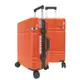(全新福利品)FILA 29吋簡約時尚碳纖維飾紋系列鋁框行李箱-釉橘