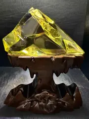 Top Natural citrine Quartz conformal Crystals Tower Point Reiki Healing 2.94LB