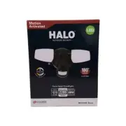 Halo MST28VCB 180° Bronze Motion Activated Outdoor LED Twin Head Flood Light NEW