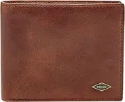 [FOSSIL] Men's Ryan Leather RFID Blocking Large Coin Pocket Bifold Wallet