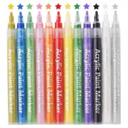 12x Erasable Liquid Chalk Window Markers Chalkboard Paint Reversible Bullet Tip