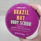 Trader Joe's Brazil Nut Body Scrub New Unopened Flip Top Package Full Size Pkg