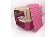 YES4PETS Large Airline Approve Dog Cat Crate Pet Carrier Cage With Tray And Bowl